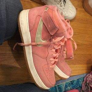 Nike Air Force 1 size 9 in men pink
